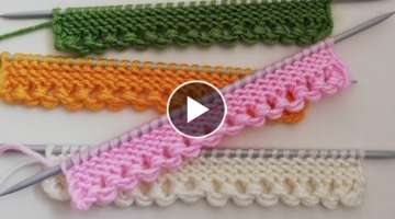 Different knitting start technique