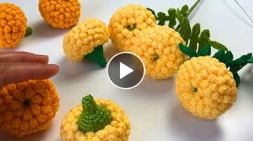 Crochet marigold flower pattern
