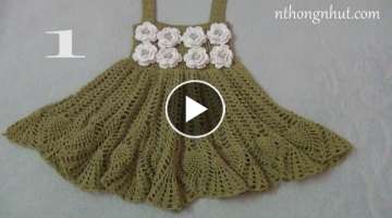 How to Crochet baby dress 