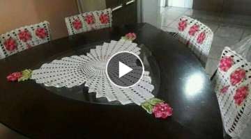 crochet table cloth 