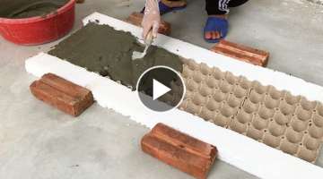 Creative Ideas Between Cement And Egg Tray 