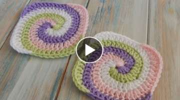 How to Crochet a Spiral Granny Square