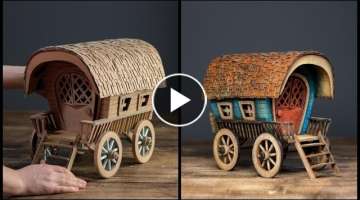 DIY Vardo Wagon Using Cardboard