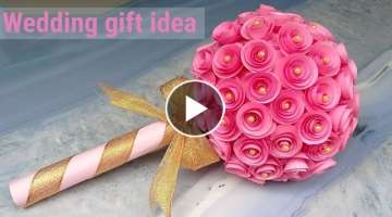 Paper Flower Bouquet Making