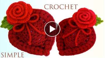 Como tejer a crochet Corazones 