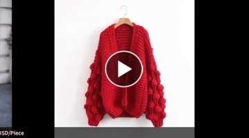 Woman Knitting Sweater 