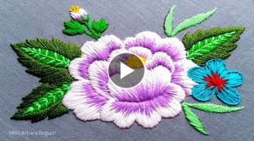 Bright Flower Embroidery Design