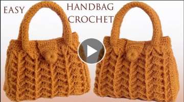 Bolso FaÌcil a Crochet Punto 3D FantasiÌa en relieve tejido con ganchillo
