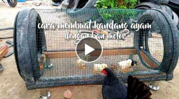 making chicken/bird cages from motorcycle tires