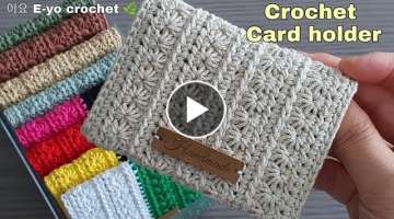  crochet card holder,