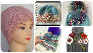 Crochet berets for girls and teens