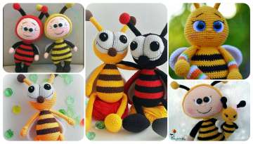 4 ideas to crochet a bee