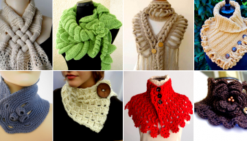16 two-needle crochet scarves for women